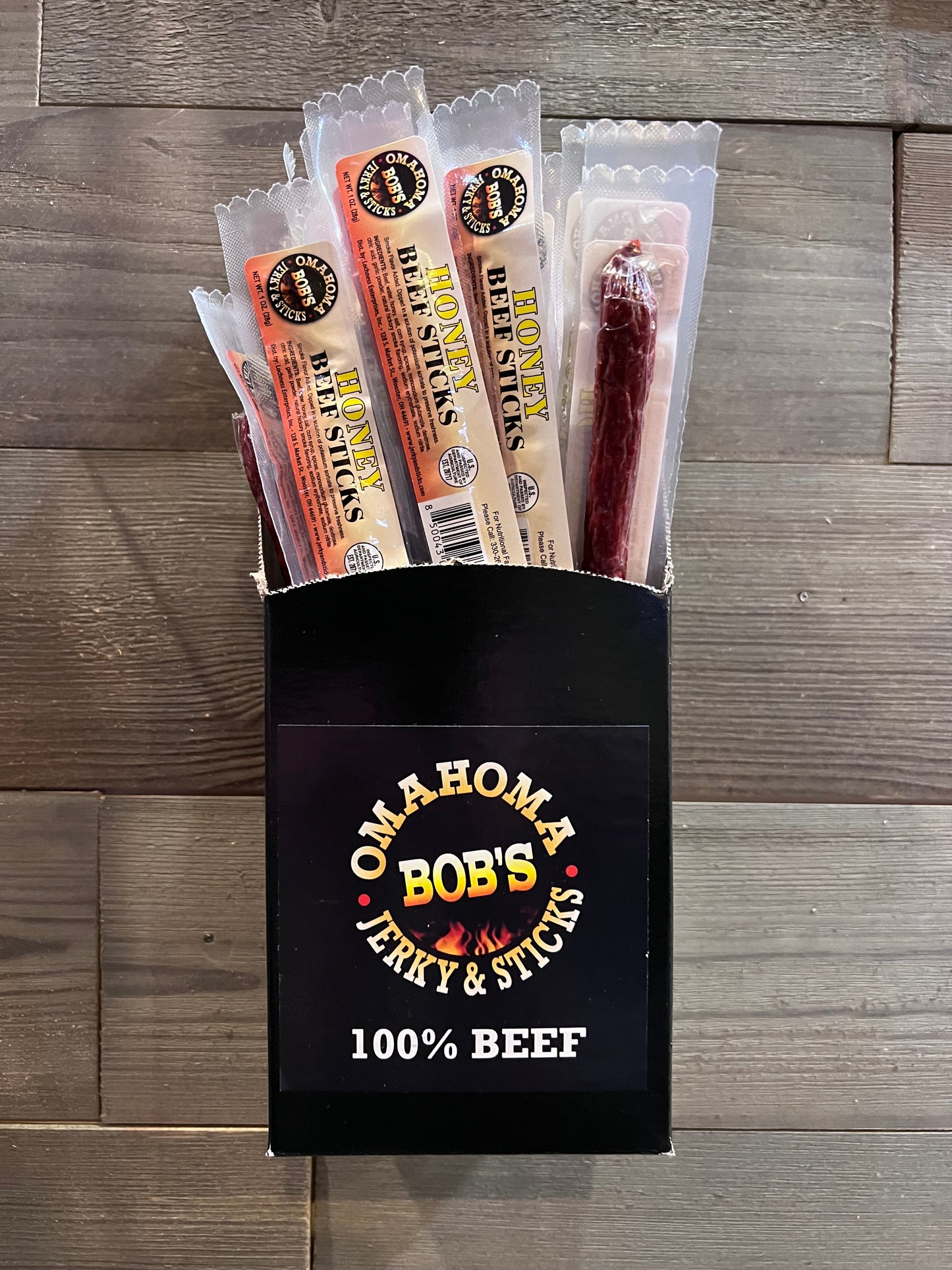 Box of Individually Wrapped Beef Sticks